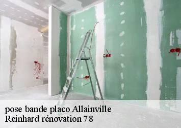 pose bande placo  allainville-78660 Reinhard rénovation 78