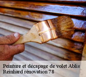 Peinture et décapage de volet  ablis-78660 Reinhard rénovation 78